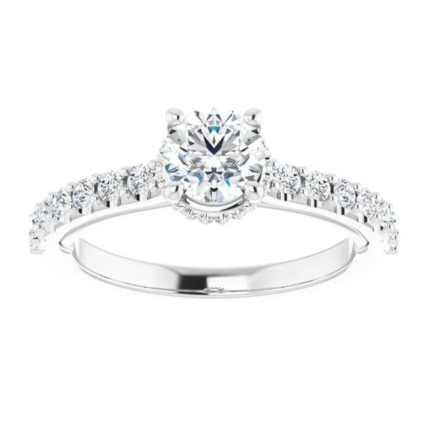 Hidden Halo-Style Engagement Ring Image 3 Golden Sails Jewelers, Inc. Saint Petersburg, FL