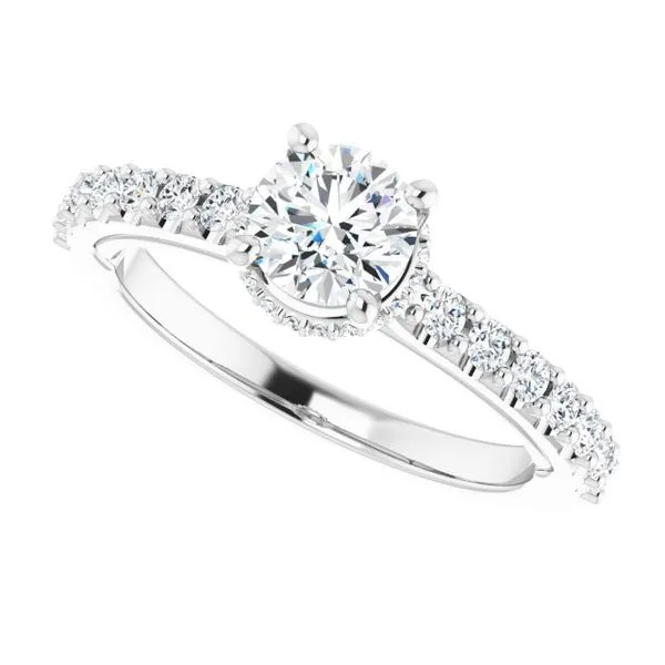 Hidden Halo-Style Engagement Ring Image 5 Austin's Fine Diamonds & Jewelry Lyndhurst, NJ