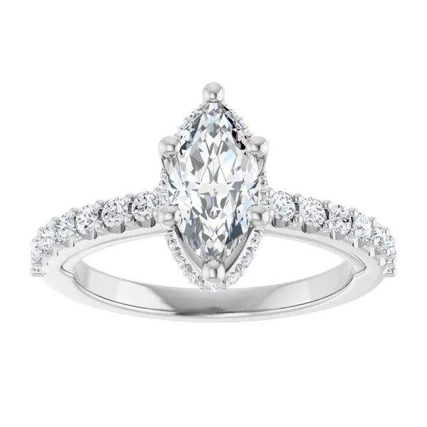Hidden Halo-Style Engagement Ring Image 3 Berilian Jewelers Folsom, CA