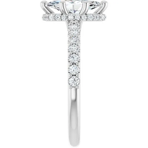 Hidden Halo-Style Engagement Ring Image 4 Berilian Jewelers Folsom, CA
