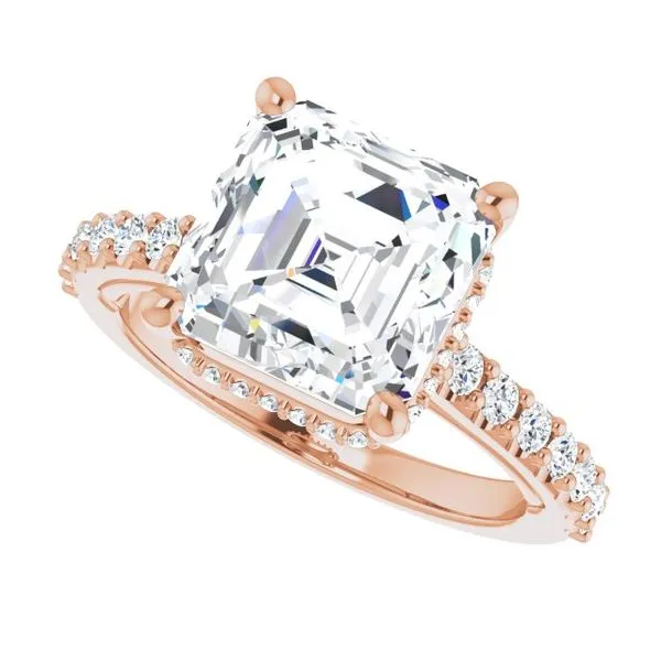 Hidden Halo-Style Engagement Ring Image 5 Raleigh Diamond Fine Jewelry Raleigh, NC