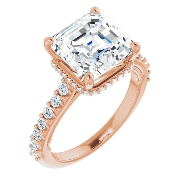 Hidden Halo-Style Engagement Ring