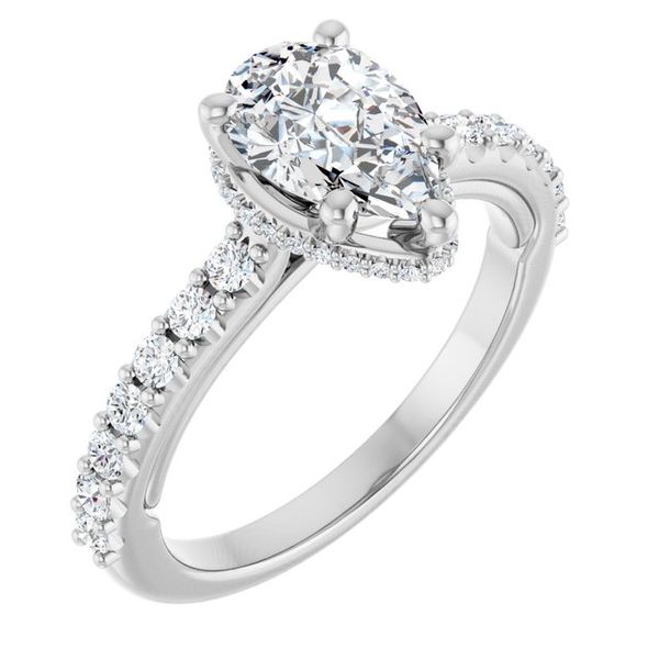 Hidden Halo-Style Engagement Ring