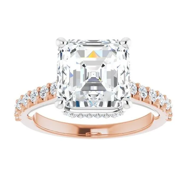 Hidden Halo-Style Engagement Ring Image 3 House of Silva Wooster, OH