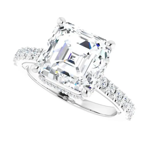 Hidden Halo-Style Engagement Ring Image 5 House of Silva Wooster, OH