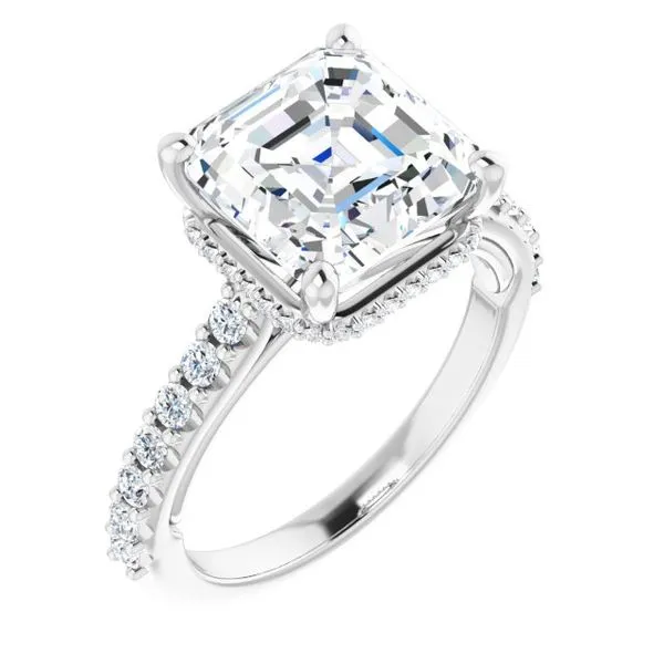 Hidden Halo-Style Engagement Ring Golden Sails Jewelers, Inc. Saint Petersburg, FL