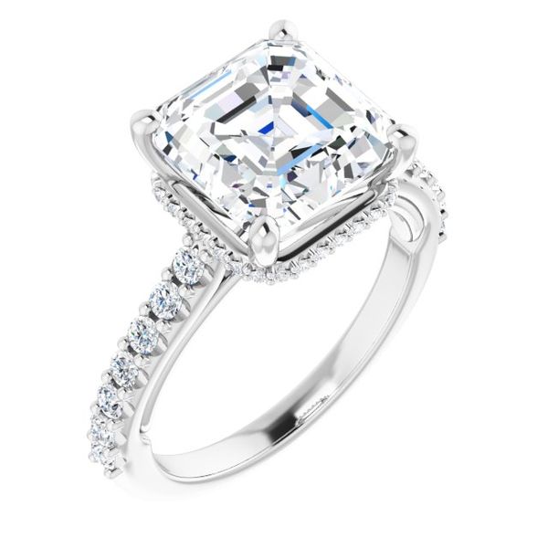 Hidden Halo-Style Engagement Ring