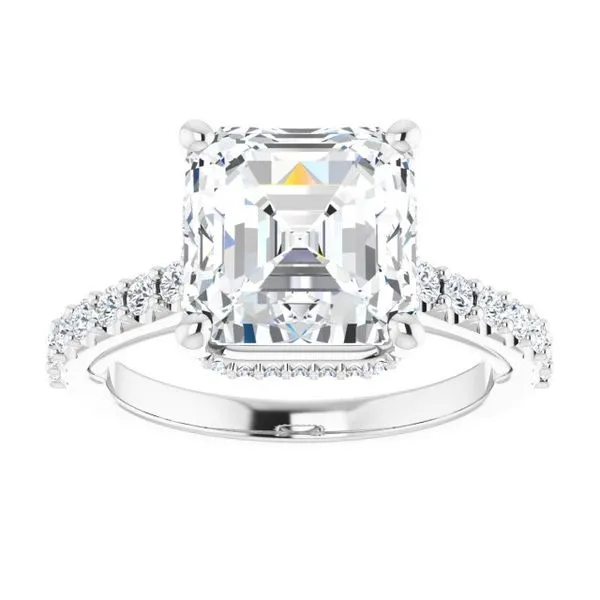 Hidden Halo-Style Engagement Ring Image 3 Arezzo Jewelers Elmwood Park, IL