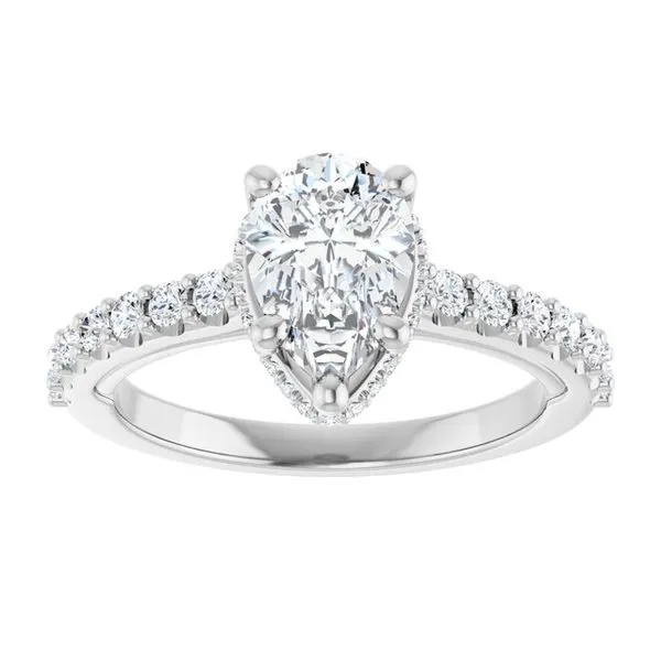 Hidden Halo-Style Engagement Ring Image 3 Clater Jewelers Louisville, KY