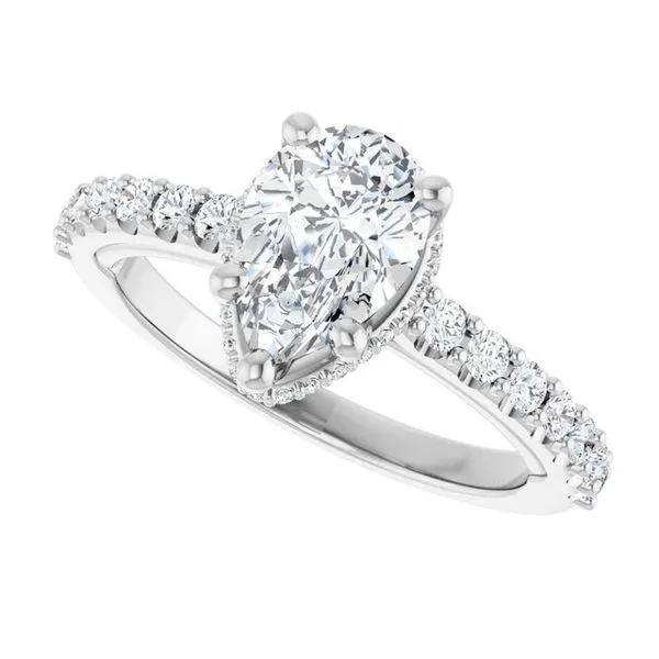 Hidden Halo-Style Engagement Ring Image 5 Clater Jewelers Louisville, KY