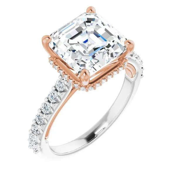 Hidden Halo-Style Engagement Ring