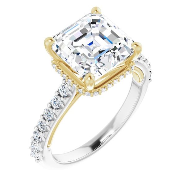 Hidden Halo-Style Engagement Ring