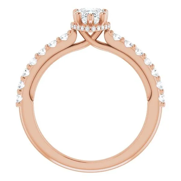 Hidden Halo-Style Engagement Ring Image 2 House of Silva Wooster, OH