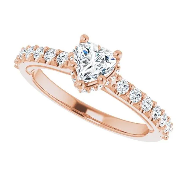 Hidden Halo-Style Engagement Ring Image 5 House of Silva Wooster, OH