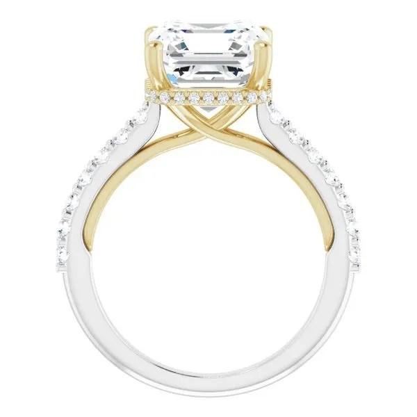 Hidden Halo-Style Engagement Ring Image 2 House of Silva Wooster, OH
