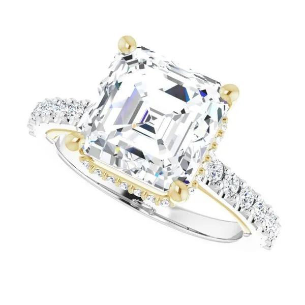 Hidden Halo-Style Engagement Ring Image 5 House of Silva Wooster, OH