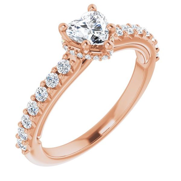 Hidden Halo-Style Engagement Ring