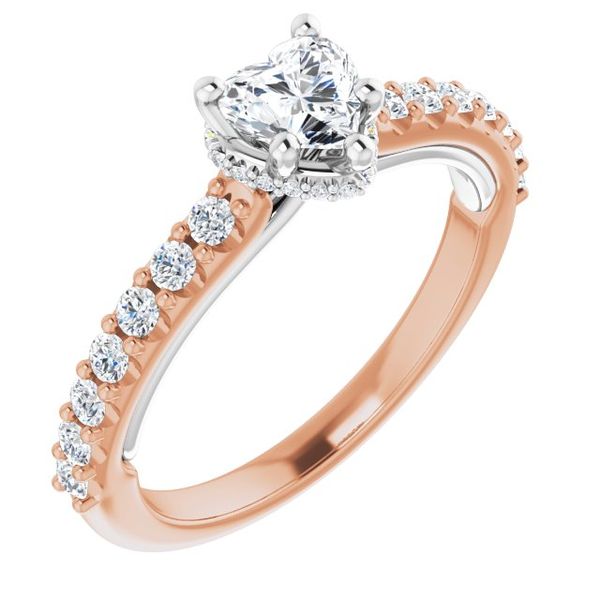 Hidden Halo-Style Engagement Ring