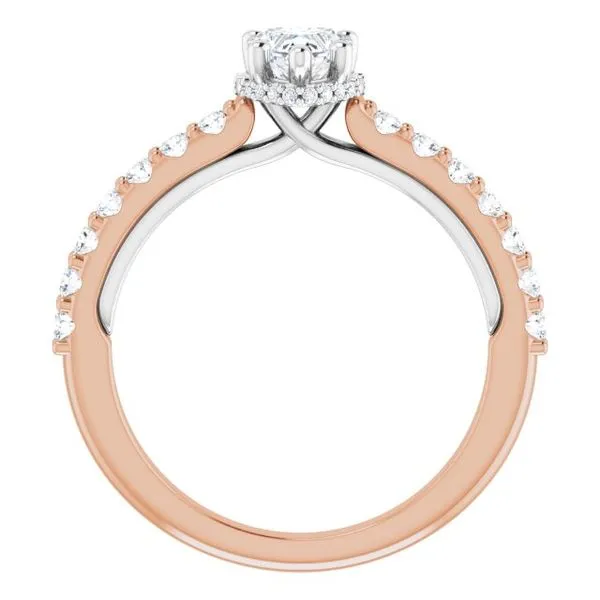 Hidden Halo-Style Engagement Ring Image 2 Golden Sails Jewelers, Inc. Saint Petersburg, FL