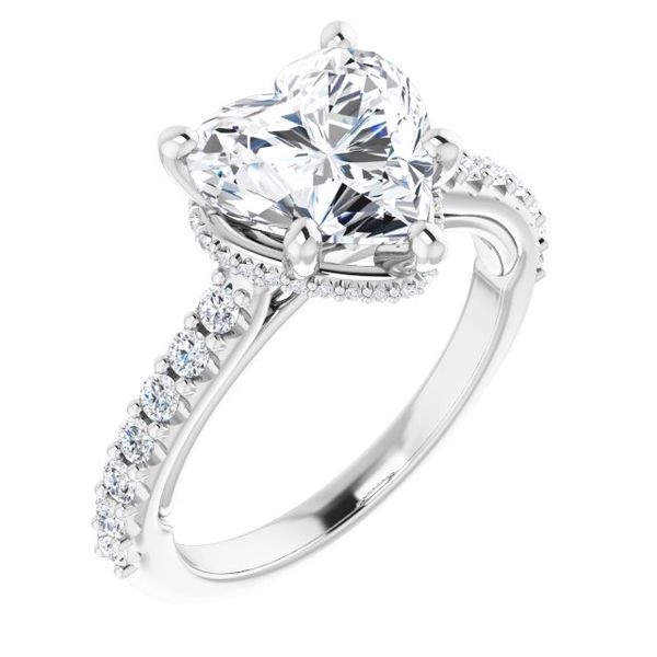 Hidden Halo-Style Engagement Ring