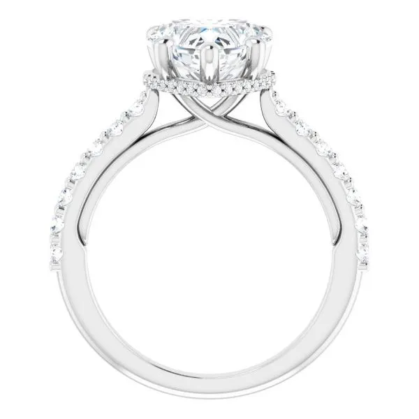 Hidden Halo-Style Engagement Ring Image 2 Austin's Fine Diamonds & Jewelry Lyndhurst, NJ