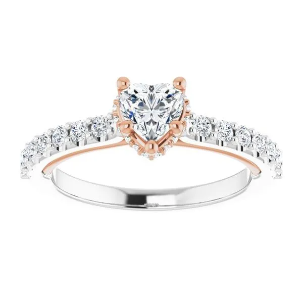 Hidden Halo-Style Engagement Ring Image 3 Futer Bros Jewelers York, PA
