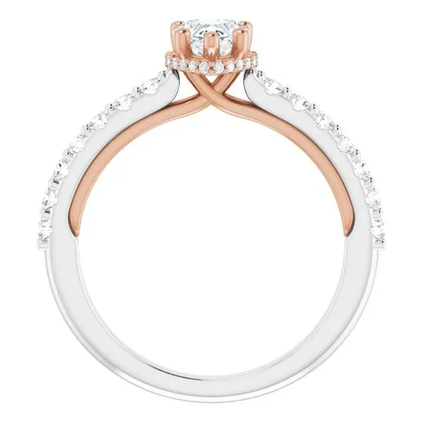 Hidden Halo-Style Engagement Ring Image 2 Arezzo Jewelers Elmwood Park, IL
