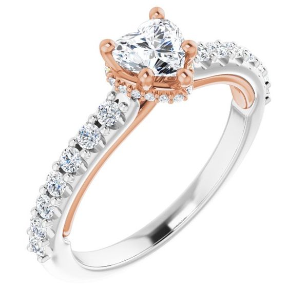 Hidden Halo-Style Engagement Ring