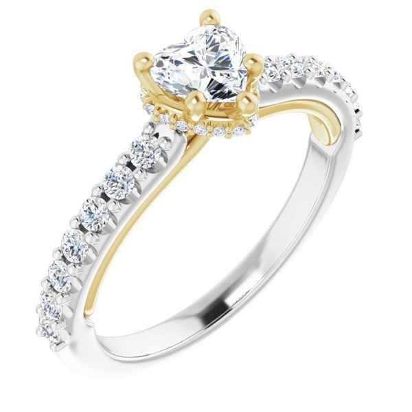 Hidden Halo-Style Engagement Ring