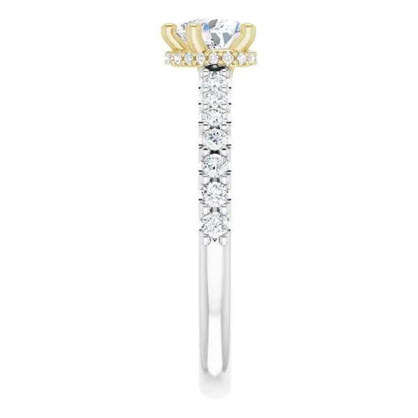 Hidden Halo-Style Engagement Ring Image 4 House of Silva Wooster, OH