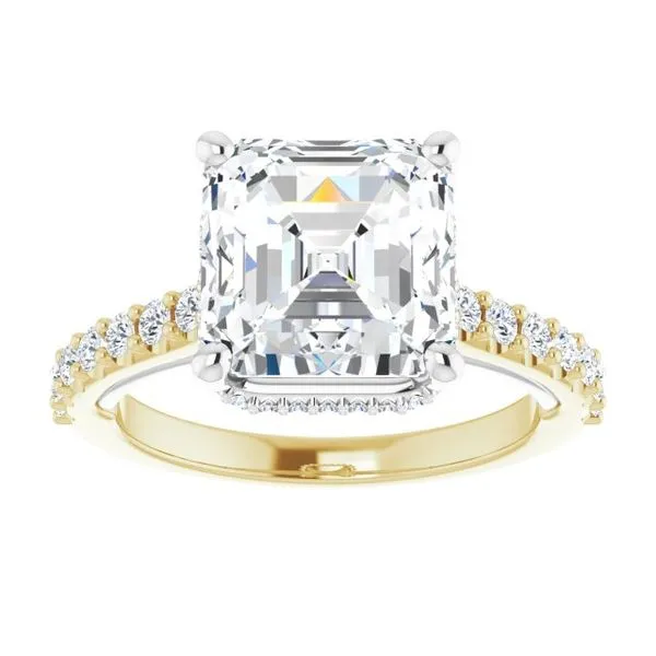 Hidden Halo-Style Engagement Ring Image 3 Ask Design Jewelers Olean, NY