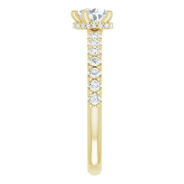 Hidden Halo-Style Engagement Ring Image 4 Redlands Jewelers Redlands, CA