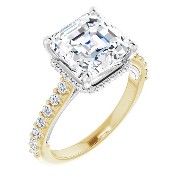 Hidden Halo-Style Engagement Ring
