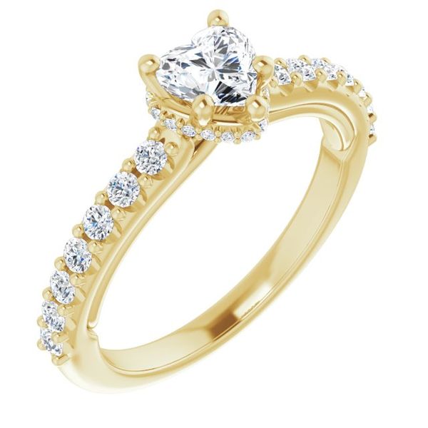 Hidden Halo-Style Engagement Ring