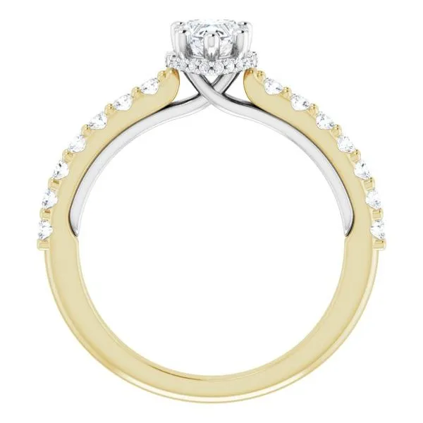 Hidden Halo-Style Engagement Ring Image 2 Austin's Fine Diamonds & Jewelry Lyndhurst, NJ