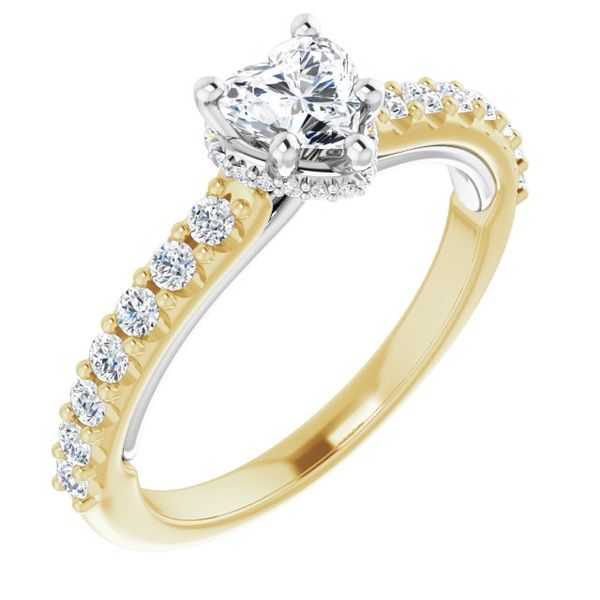 Hidden Halo-Style Engagement Ring