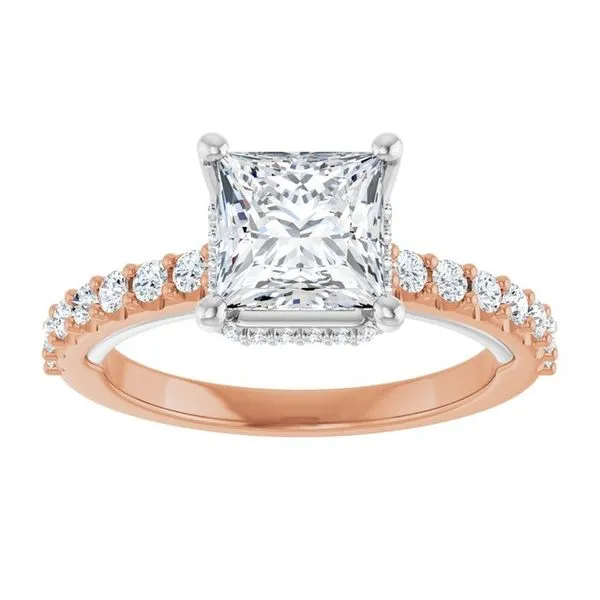 Hidden Halo-Style Engagement Ring Image 3 Clater Jewelers Louisville, KY