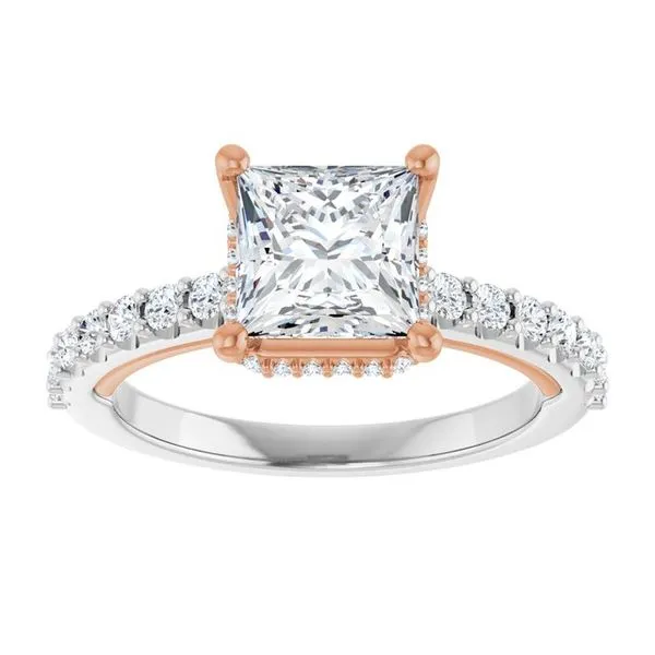 Hidden Halo-Style Engagement Ring Image 3 Clater Jewelers Louisville, KY
