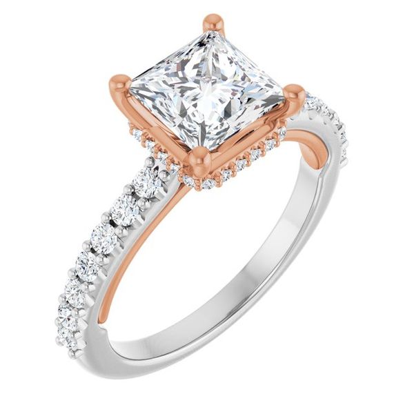 Hidden Halo-Style Engagement Ring