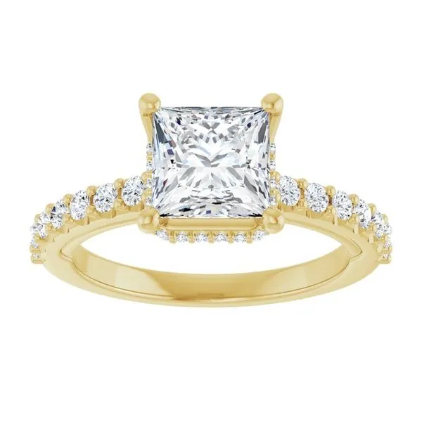 Hidden Halo-Style Engagement Ring Image 3 Banks Jewelers Burnsville, NC