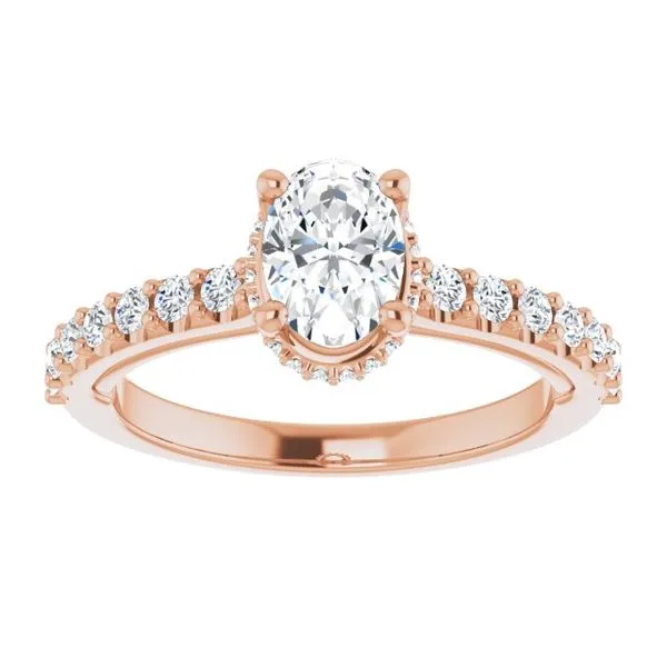 Hidden Halo-Style Engagement Ring Image 3 Golden Sails Jewelers, Inc. Saint Petersburg, FL
