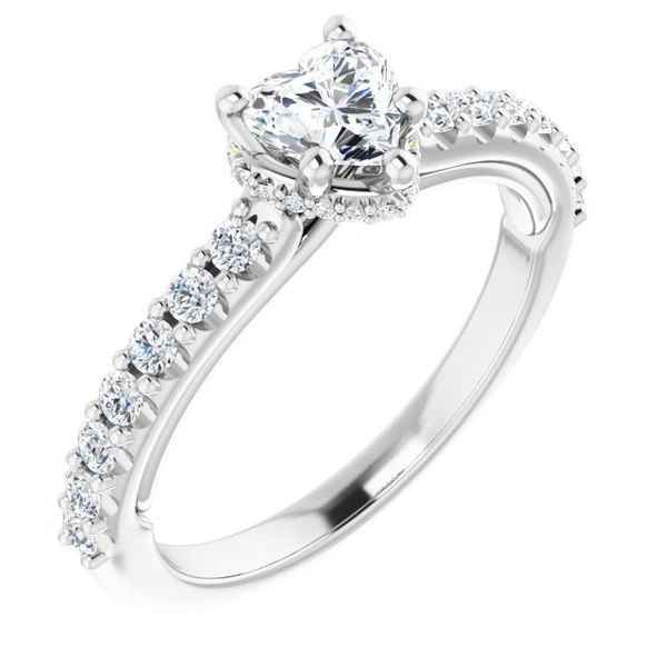 Hidden Halo-Style Engagement Ring