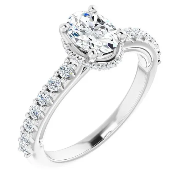 Hidden Halo-Style Engagement Ring