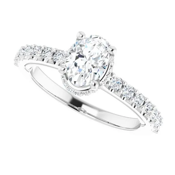 Hidden Halo-Style Engagement Ring Image 5 Paul James Jewelers Angels Camp, CA