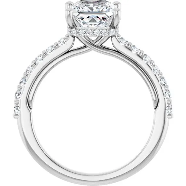 Hidden Halo-Style Engagement Ring Image 2 Raleigh Diamond Fine Jewelry Raleigh, NC