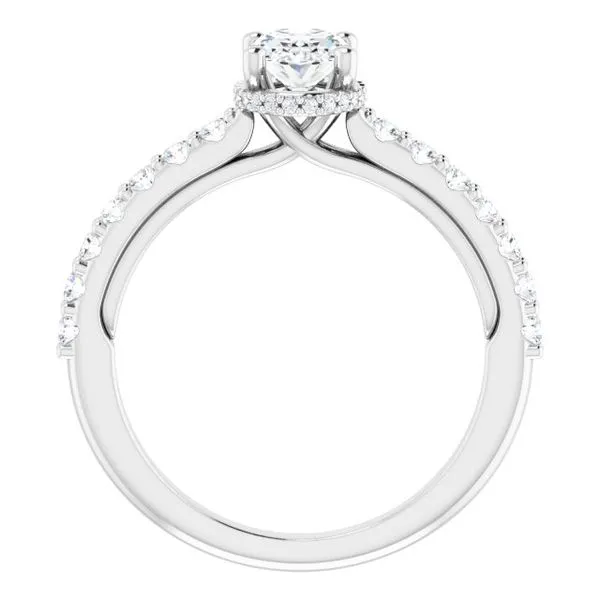 Hidden Halo-Style Engagement Ring Image 2 Clater Jewelers Louisville, KY
