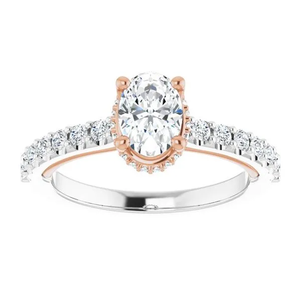 Hidden Halo-Style Engagement Ring Image 3 Austin's Fine Diamonds & Jewelry Lyndhurst, NJ