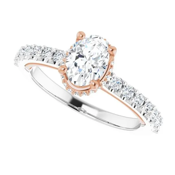 Hidden Halo-Style Engagement Ring Image 5 Ask Design Jewelers Olean, NY