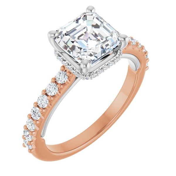 Hidden Halo-Style Engagement Ring