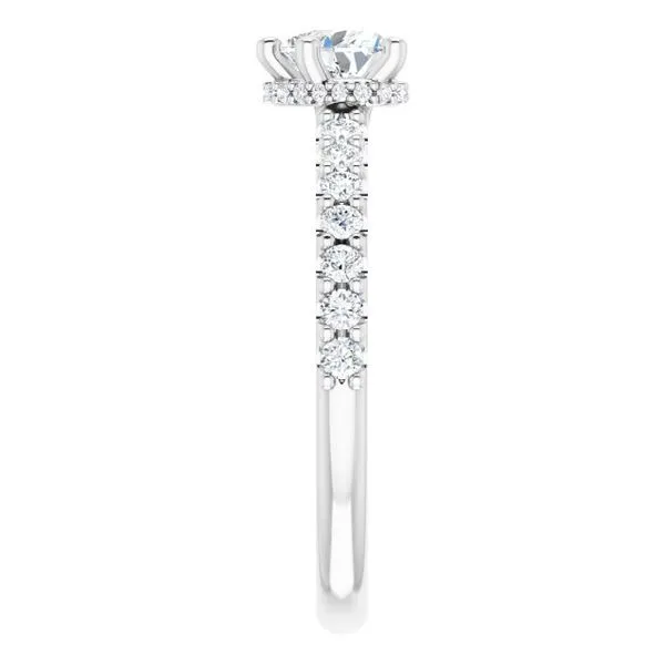 Hidden Halo-Style Engagement Ring Image 4 Austin's Fine Diamonds & Jewelry Lyndhurst, NJ